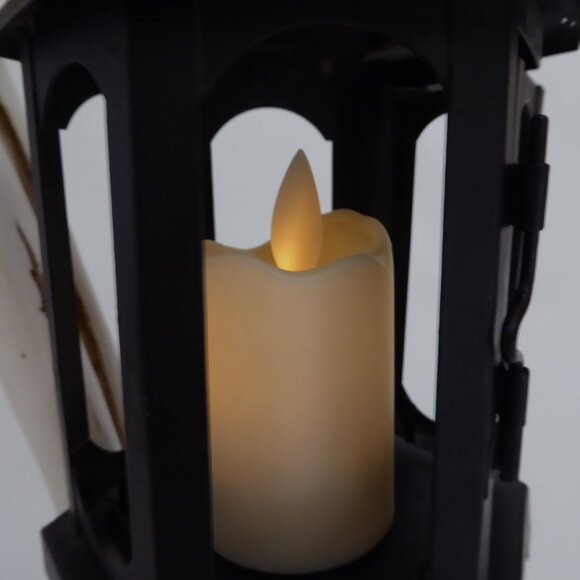 NEW 16” GOTHIC HALLOWEEN SKELETON ARM HOLDING METAL LANTERN CANDLE SCULPTURE - Picture 5 of 14